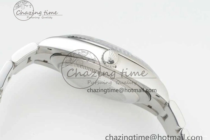 0212 DateJust 41 126334 NTF 1:1 Best Edition 904L Steel Gray Dial Green Roman on Oyster Bracelet VR ZeroBulk 2285